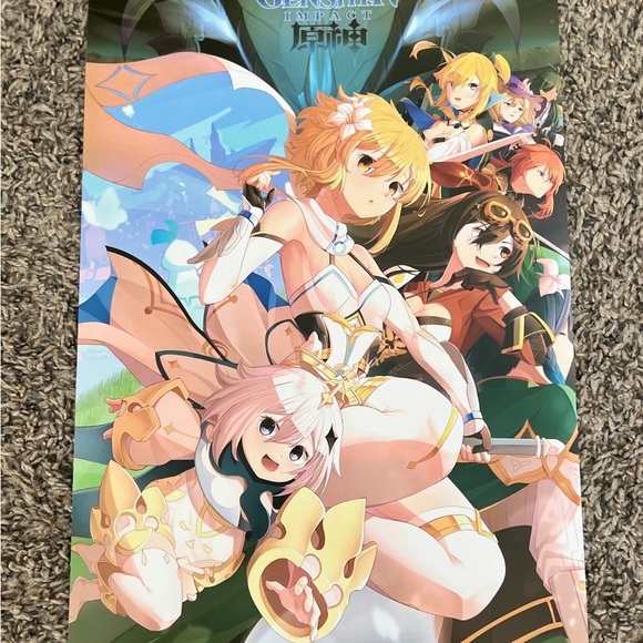 Genshin Impact Poster Set Japanese Game Anime - Picture 4 of 6